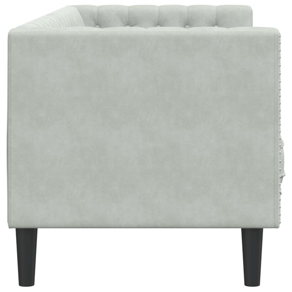 3-Personers Chesterfield-Sofa Med Bolsterpuder Fløjl