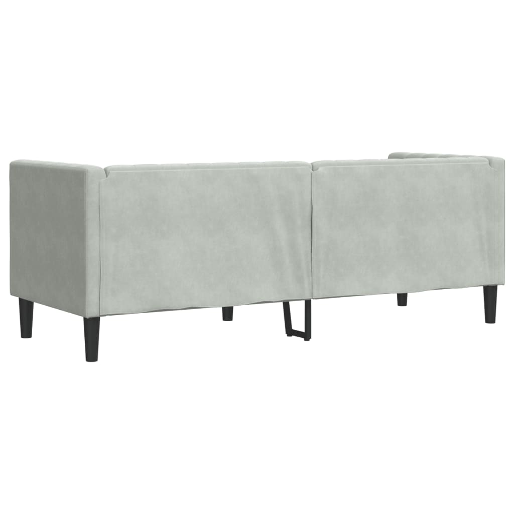 3-Personers Chesterfield-Sofa Med Bolsterpuder Fløjl