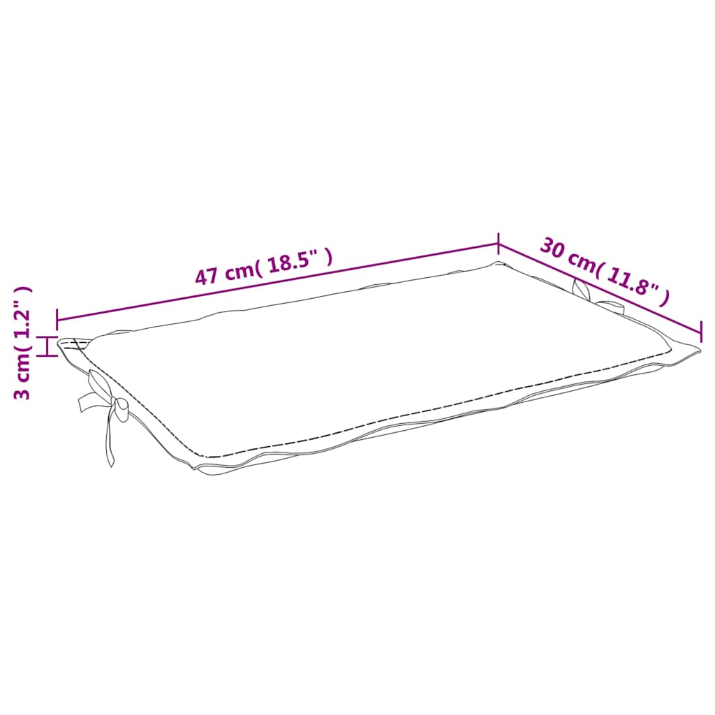 Hynde Til Liggestol 186X58X4 Cm Stof