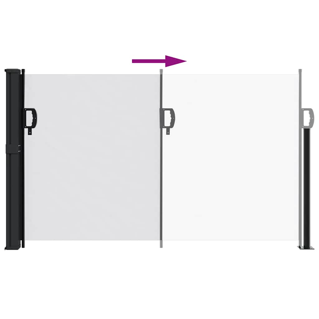 Sammenrullelig Sidemarkise Hvid