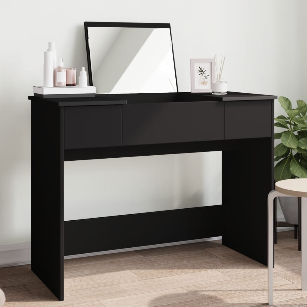 Makeupbord Med Spejl 100X45X76 Cm