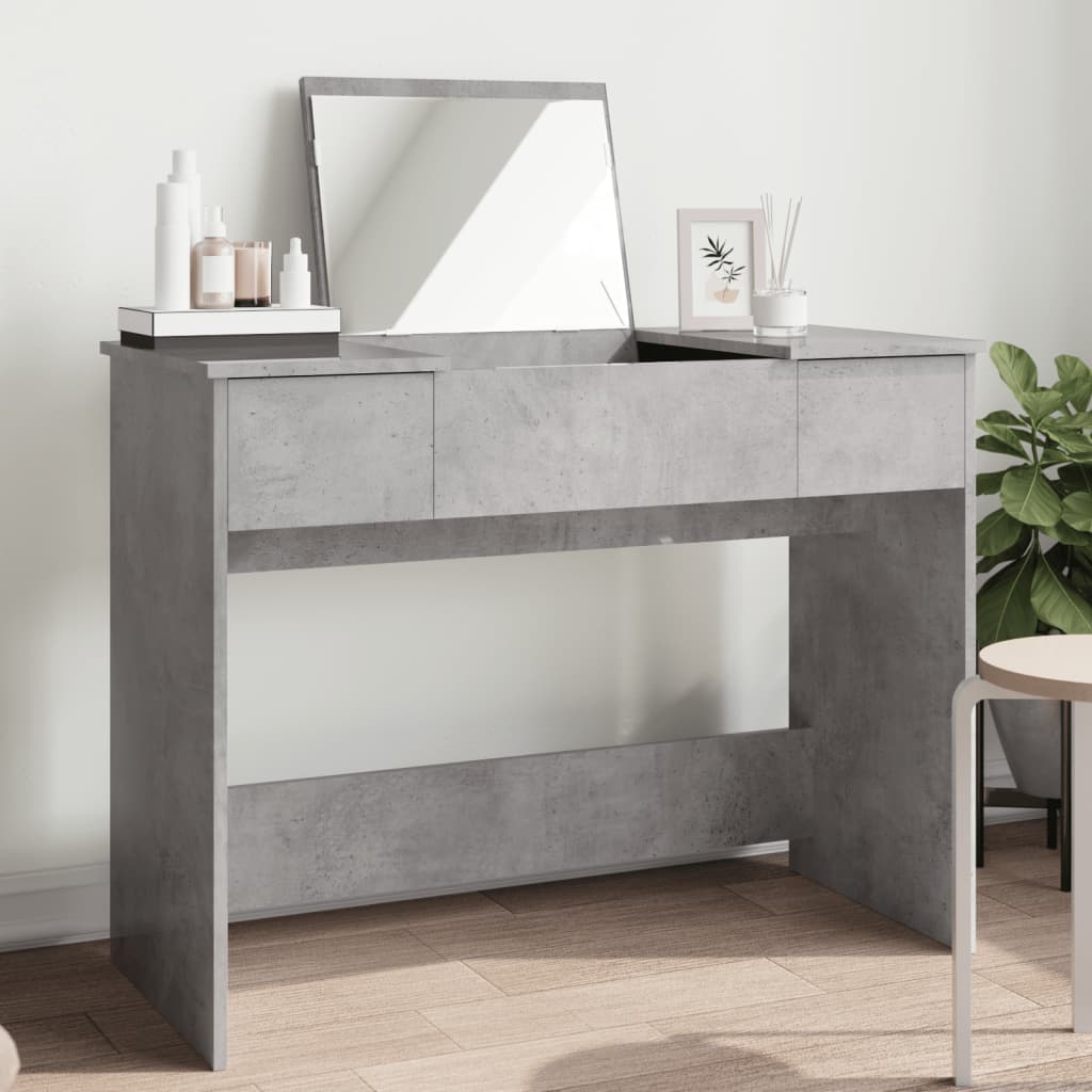 Makeupbord Med Spejl 100X45X76 Cm