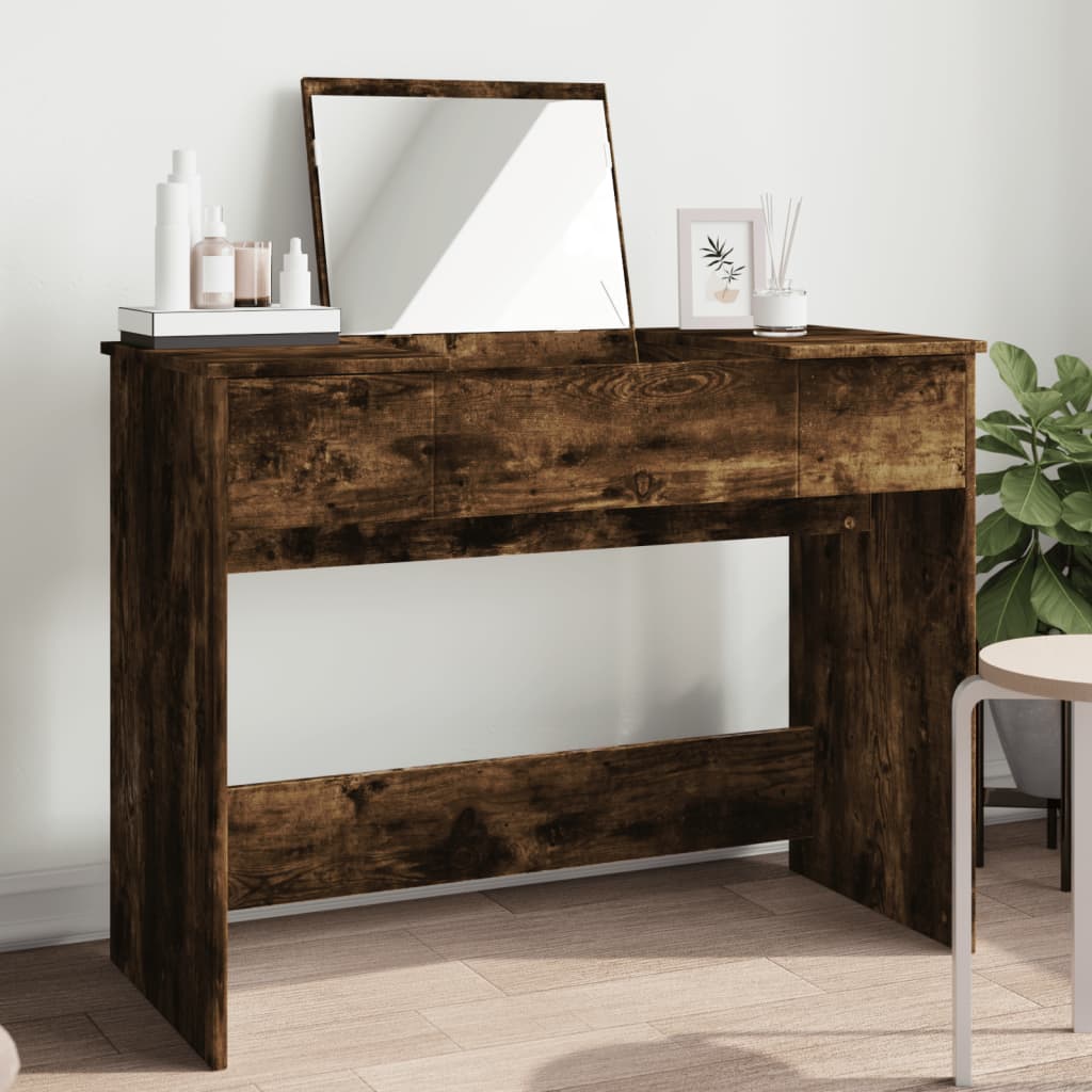 Makeupbord Med Spejl 100X45X76 Cm