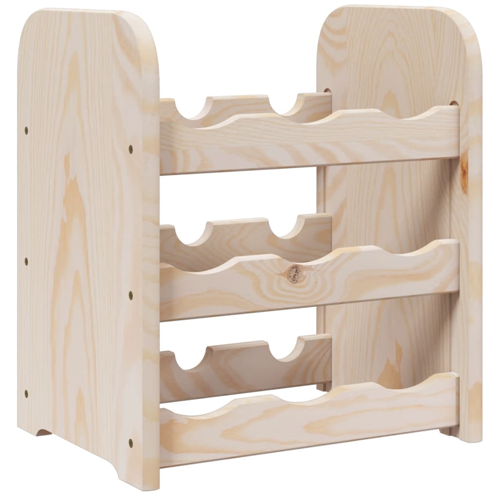 Vinreol 33X25X37 Cm Massivt Fyrretræ