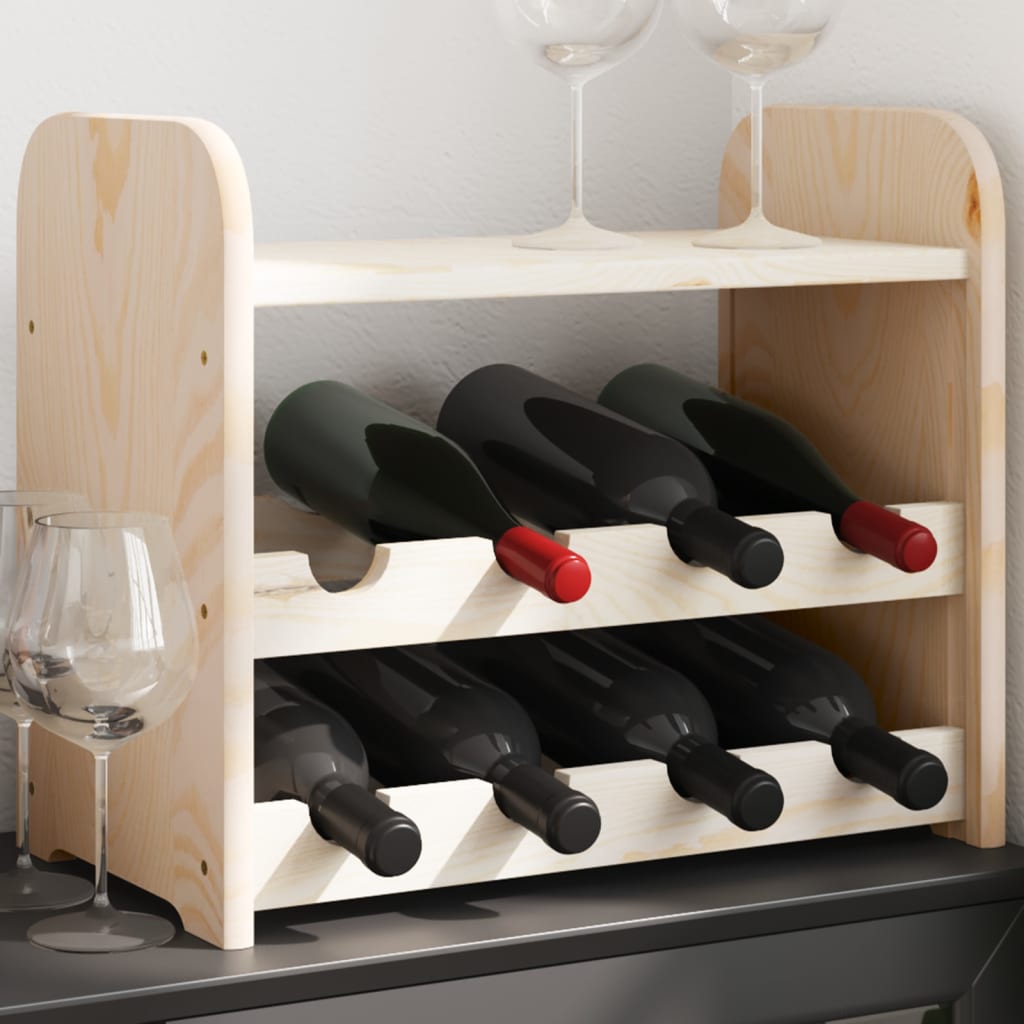 Vinreol 33X25X37 Cm Massivt Fyrretræ
