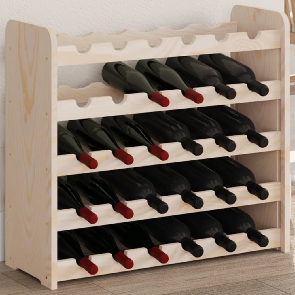 Vinreol 33X25X37 Cm Massivt Fyrretræ