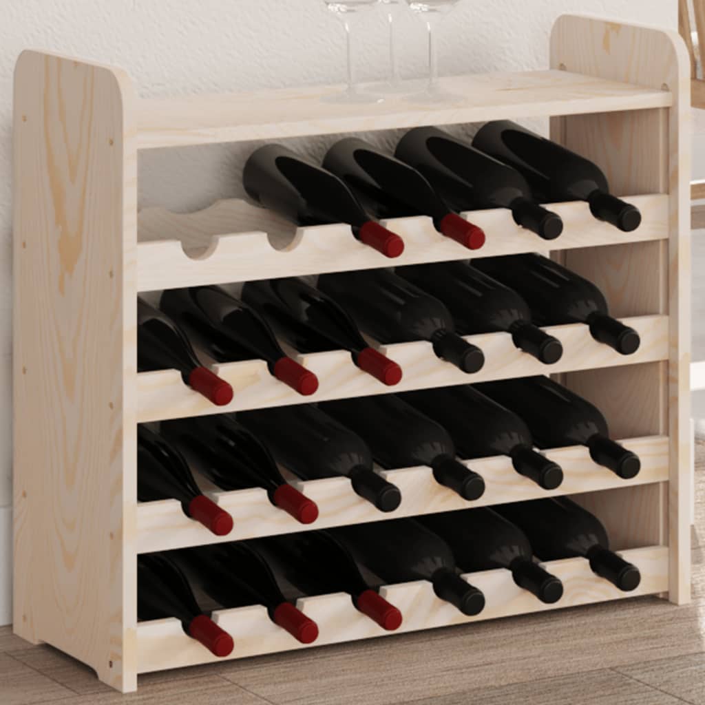 Vinreol 33X25X37 Cm Massivt Fyrretræ