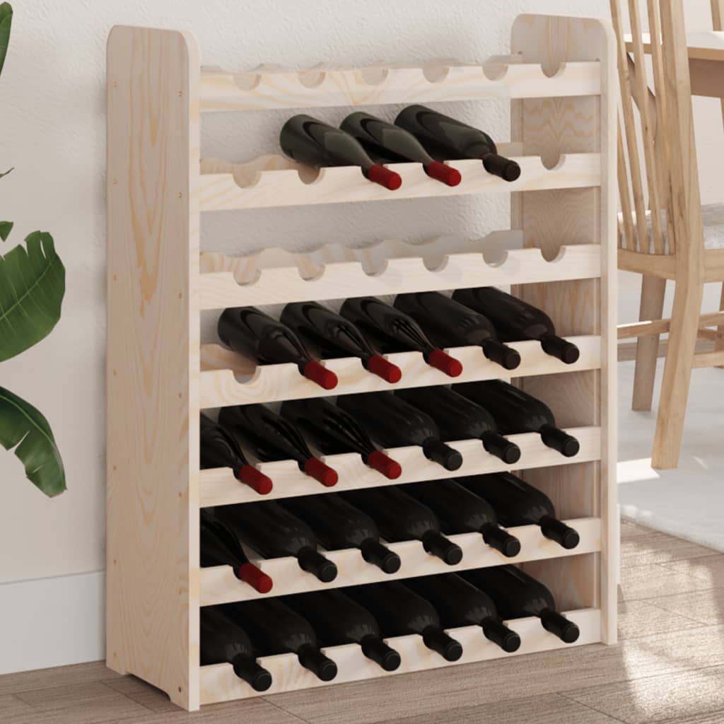 Vinreol 33X25X37 Cm Massivt Fyrretræ