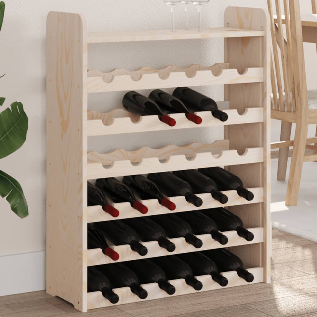 Vinreol 33X25X37 Cm Massivt Fyrretræ