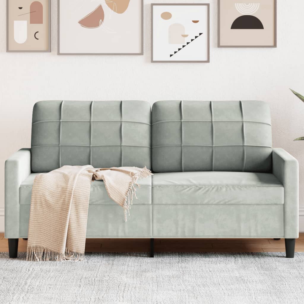 2-Personers Sofa Fløjl