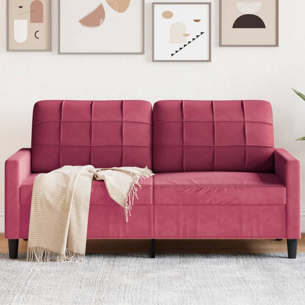 2-Personers Sofa Fløjl