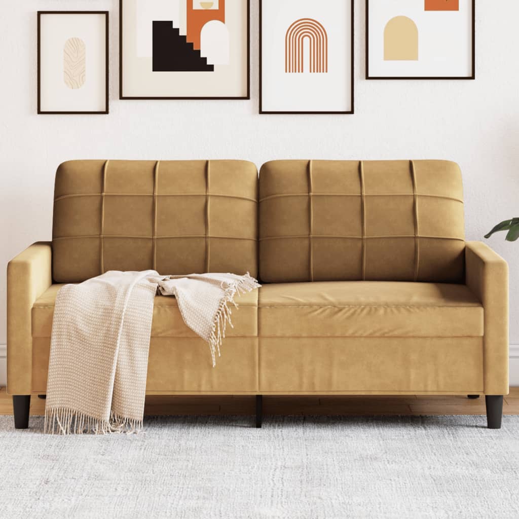 2-Personers Sofa Fløjl