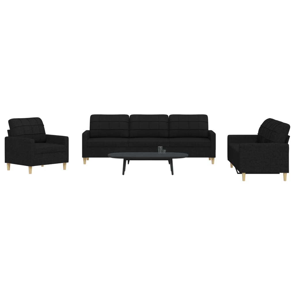 Sofasæt 4 Dele Med Fodskammel Og Pyntepuder Stof