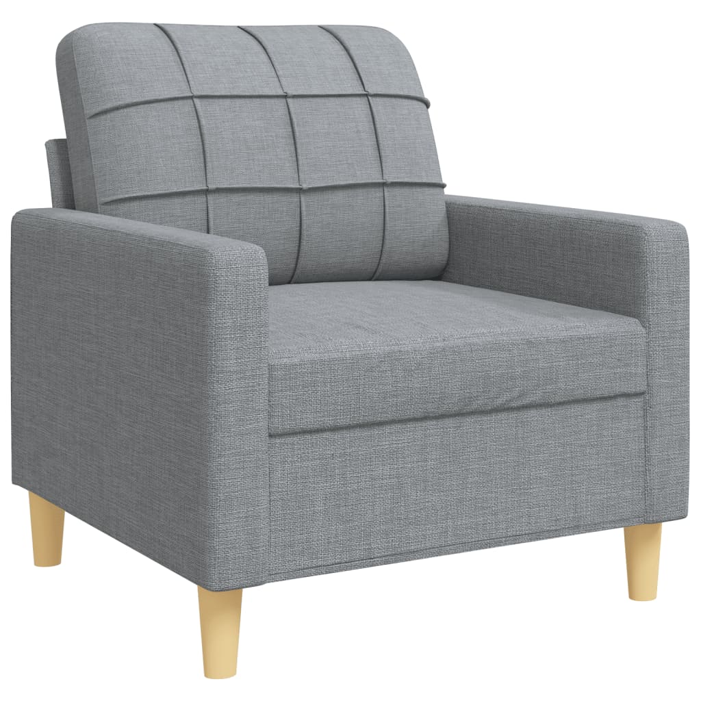 Sofasæt 4 Dele Med Fodskammel Og Pyntepuder Stof