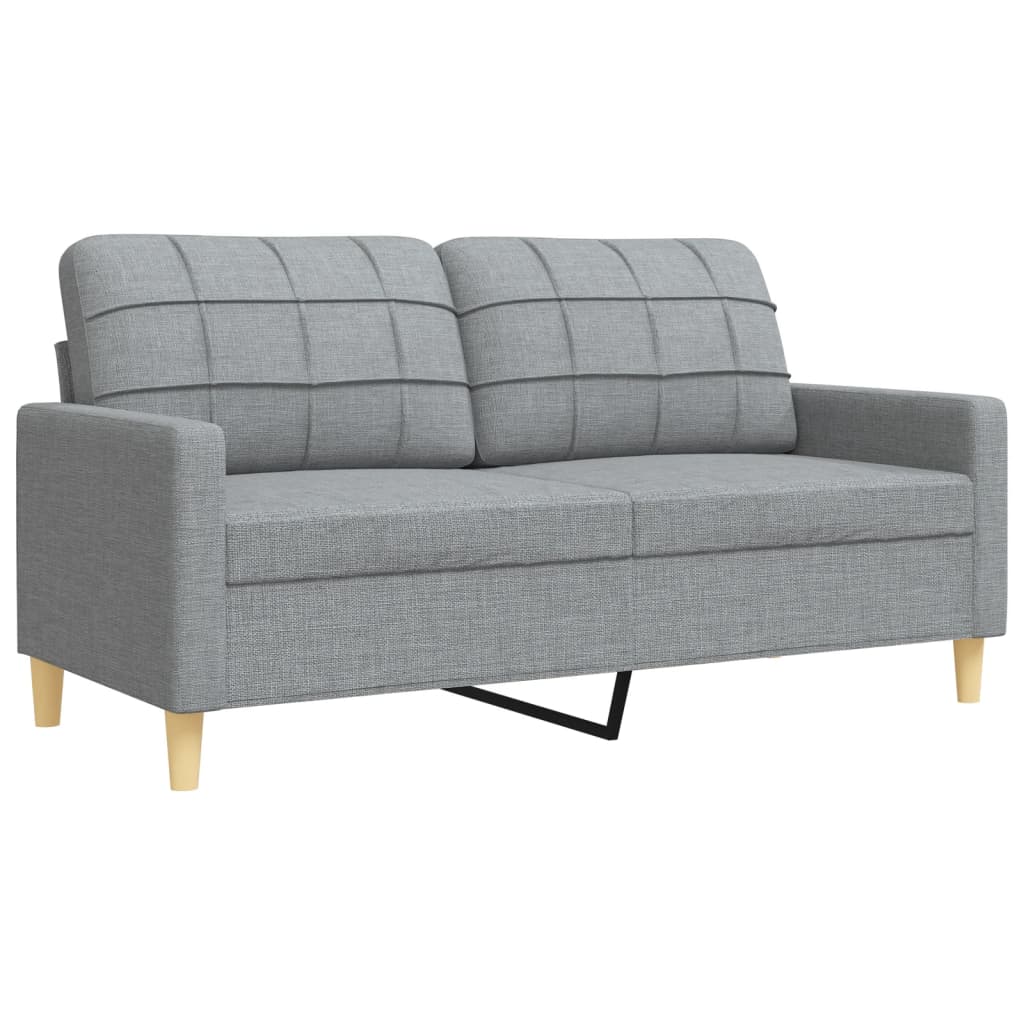 Sofasæt 4 Dele Med Fodskammel Og Pyntepuder Stof