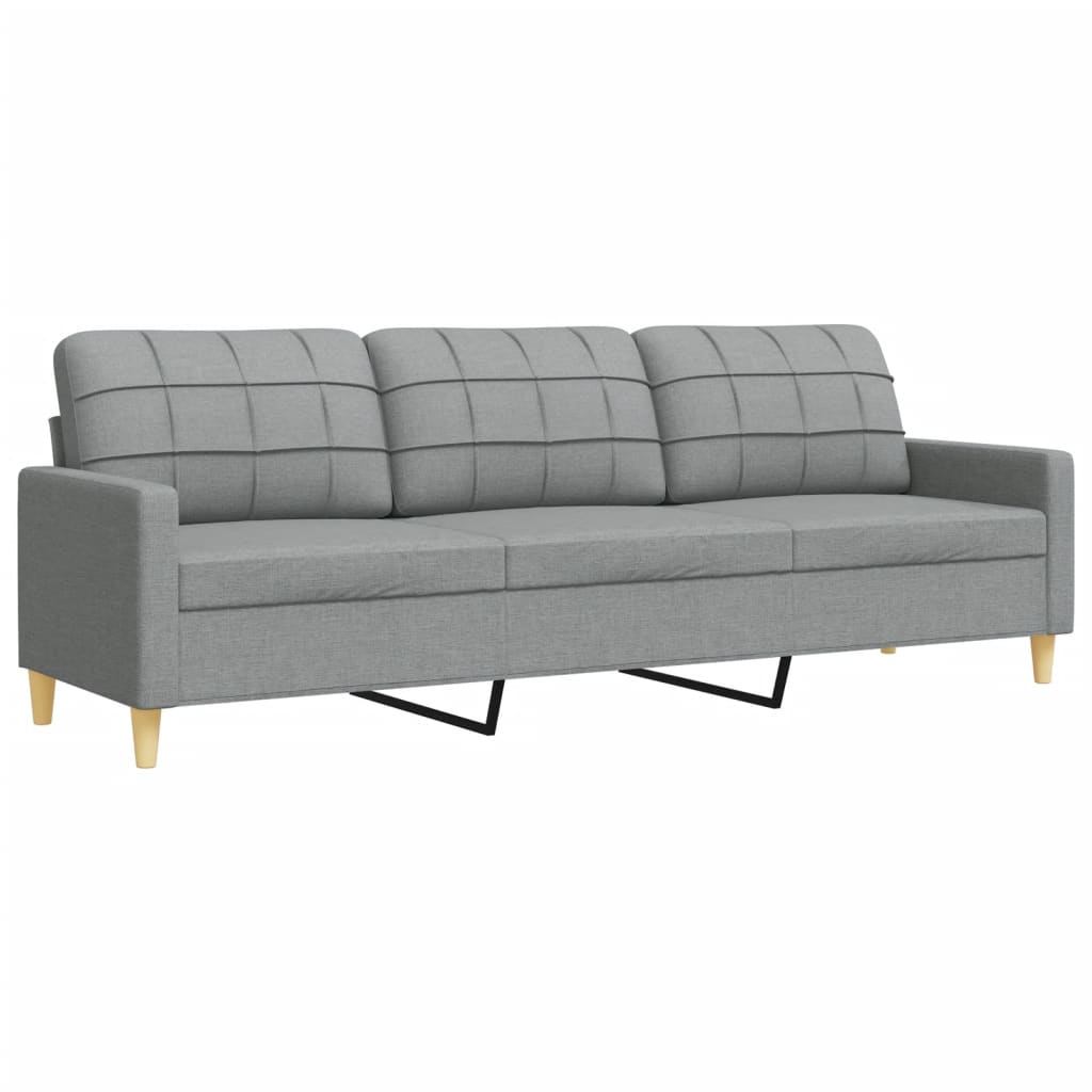 Sofasæt 4 Dele Med Fodskammel Og Pyntepuder Stof