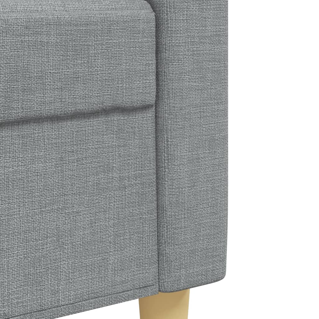 Sofasæt 4 Dele Med Fodskammel Og Pyntepuder Stof
