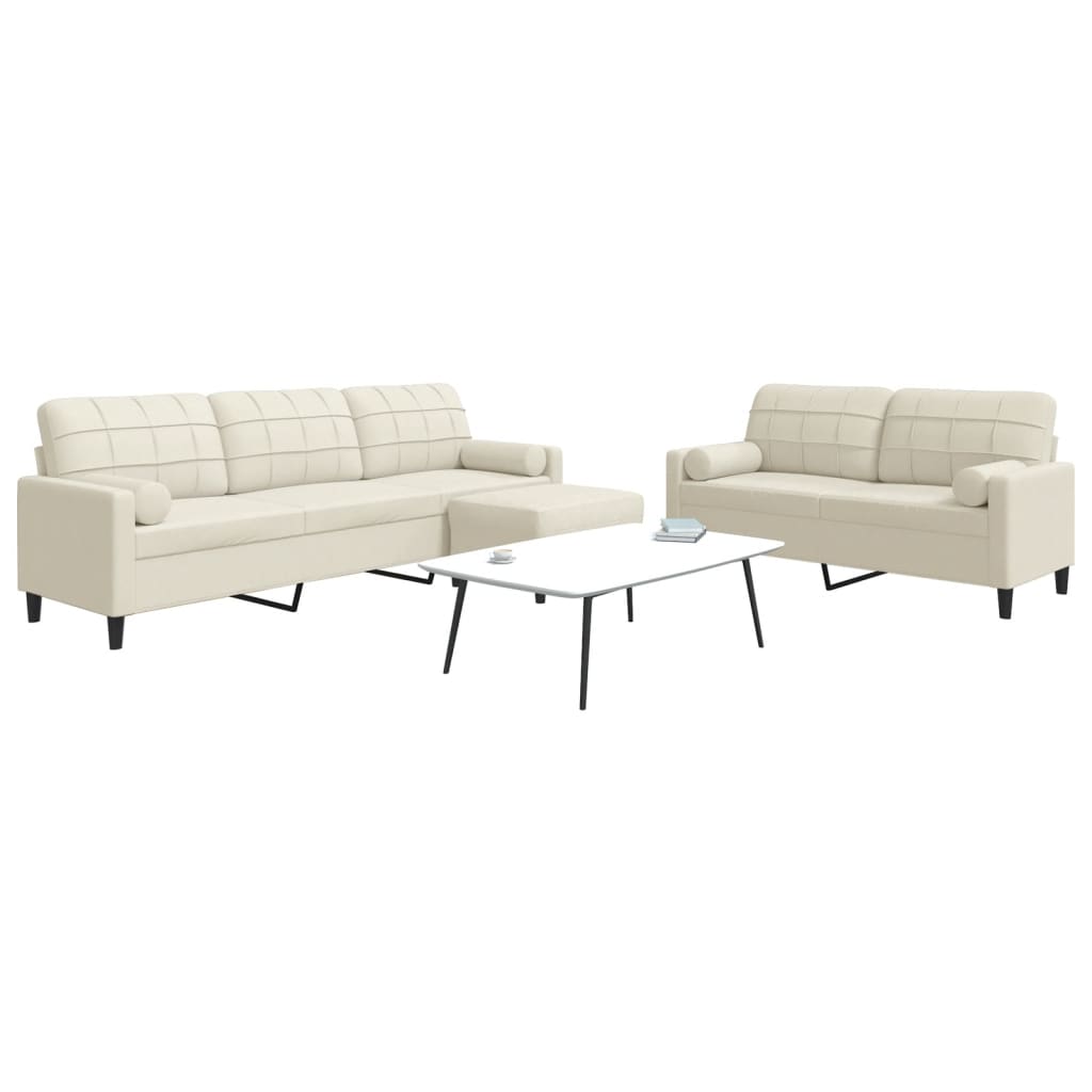 Sofasæt 2 Dele Med Hynder Velour