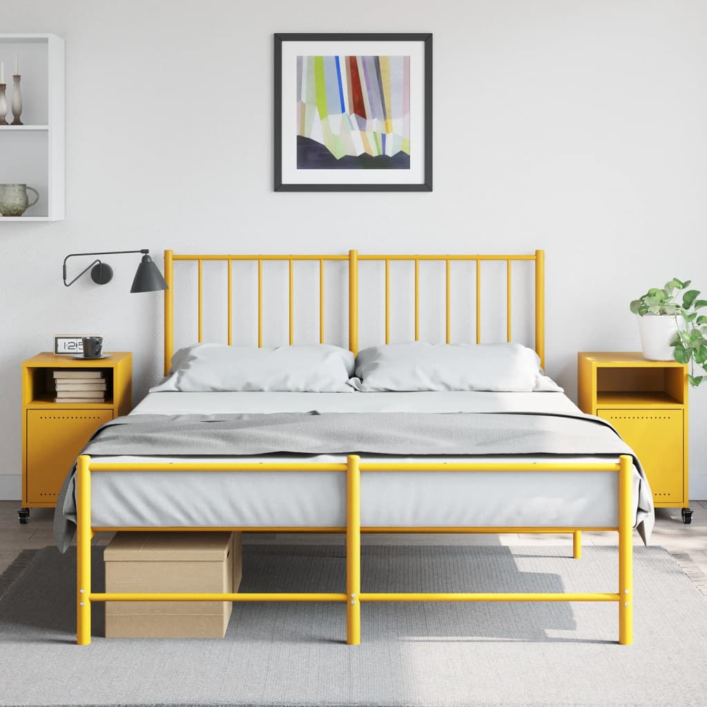 Sengeborde 2 Stk. 36X39X59 Cm Stål Senneps