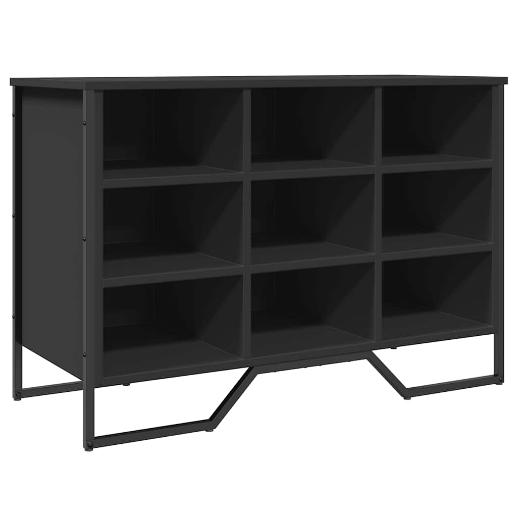 Skoreol 90X38X45,5 Cm Konstrueret Træ Sort