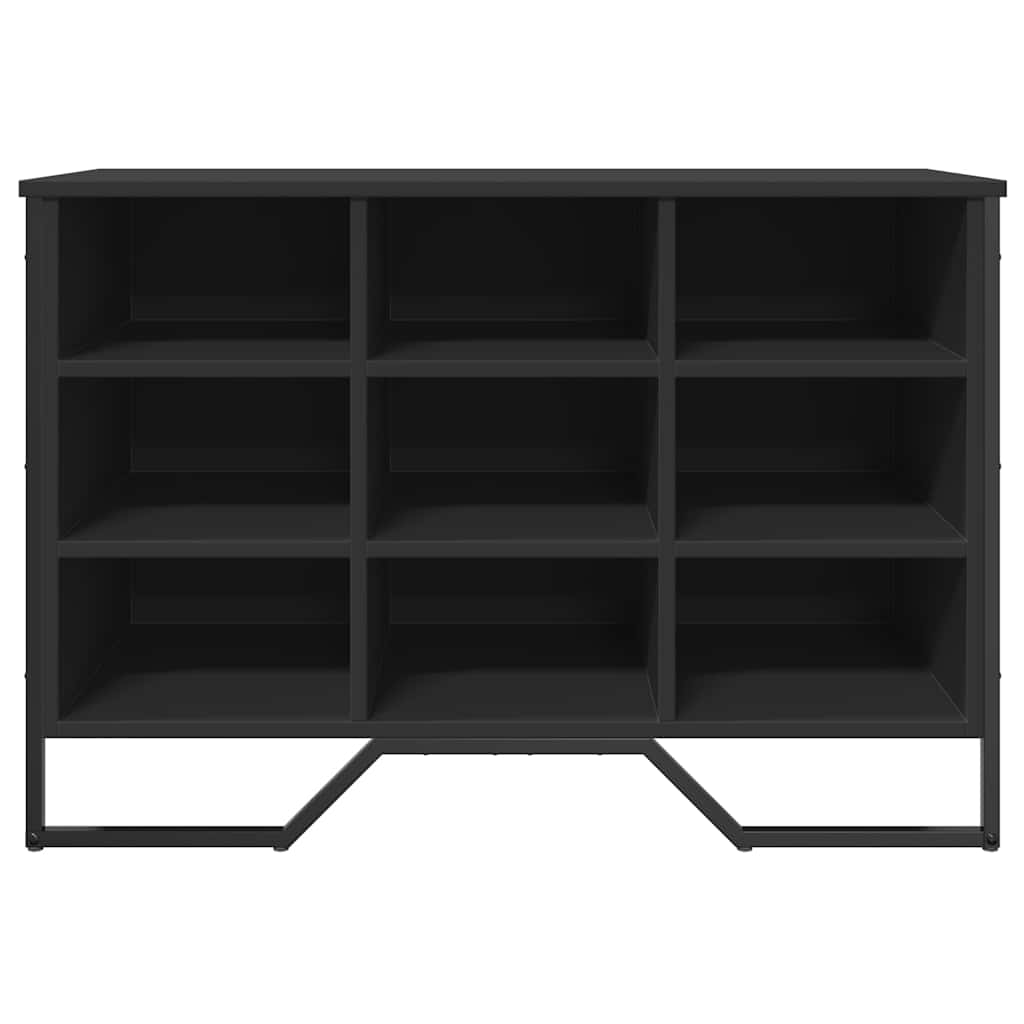 Skoreol 90X38X45,5 Cm Konstrueret Træ Sort