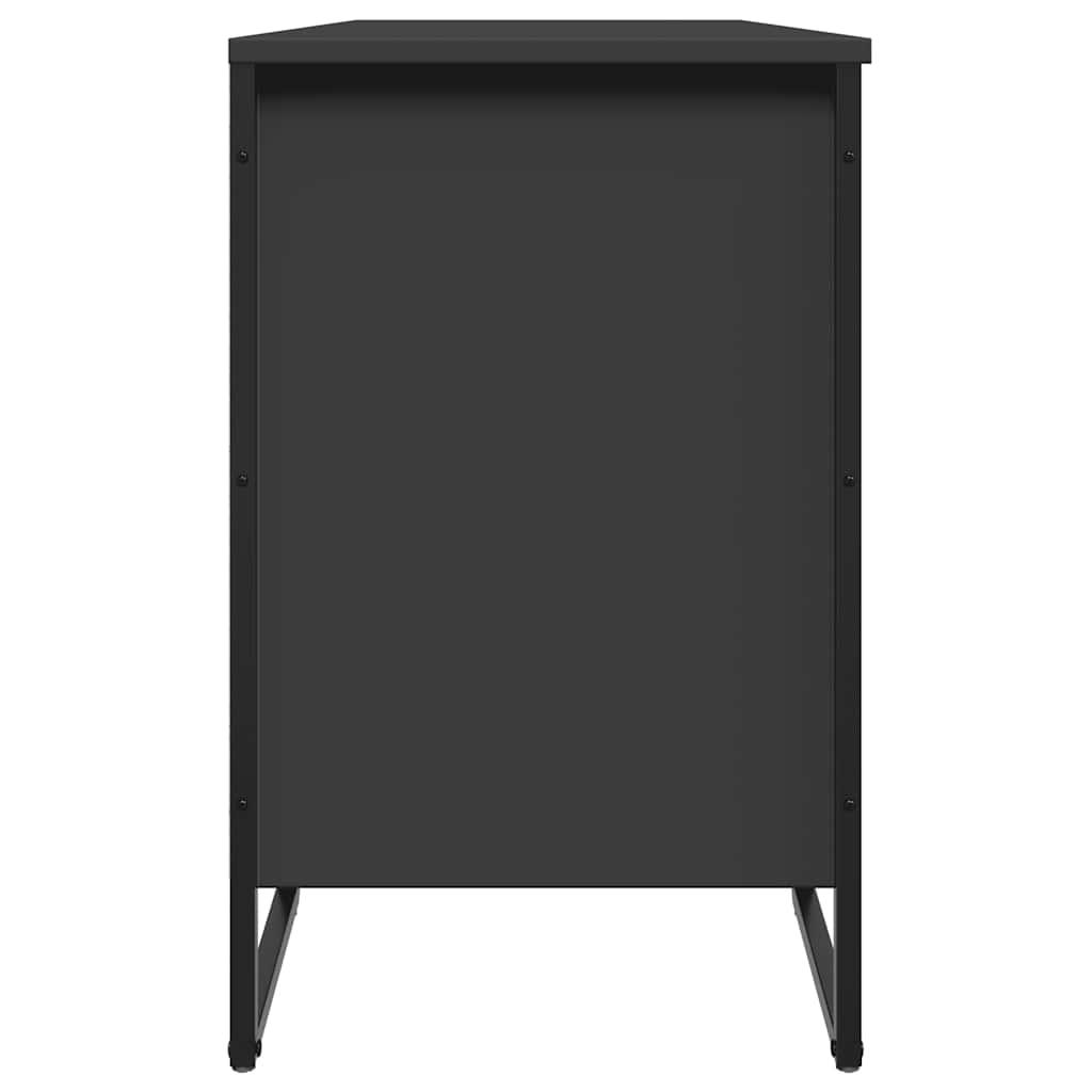 Skoreol 90X38X45,5 Cm Konstrueret Træ Sort