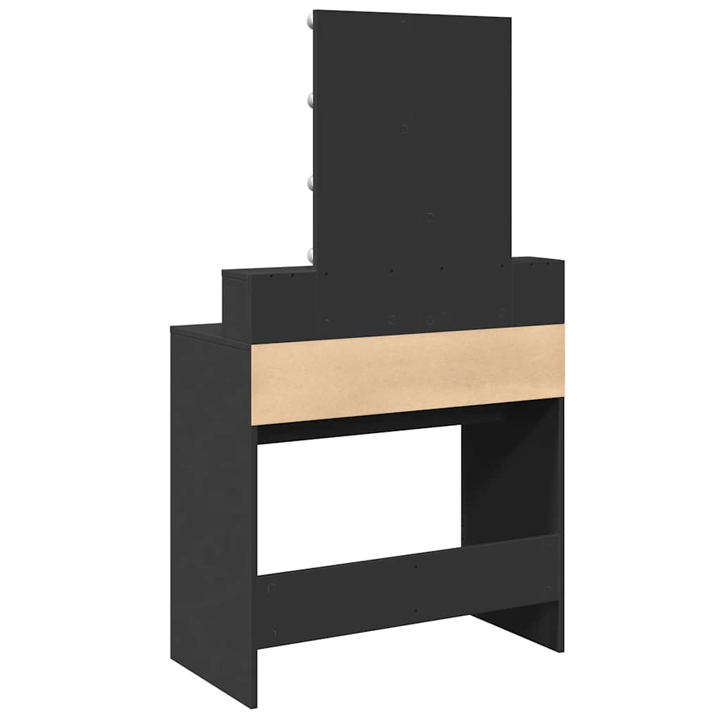 Makeupbord Med Led-Lys 80X41X144,5 Cm
