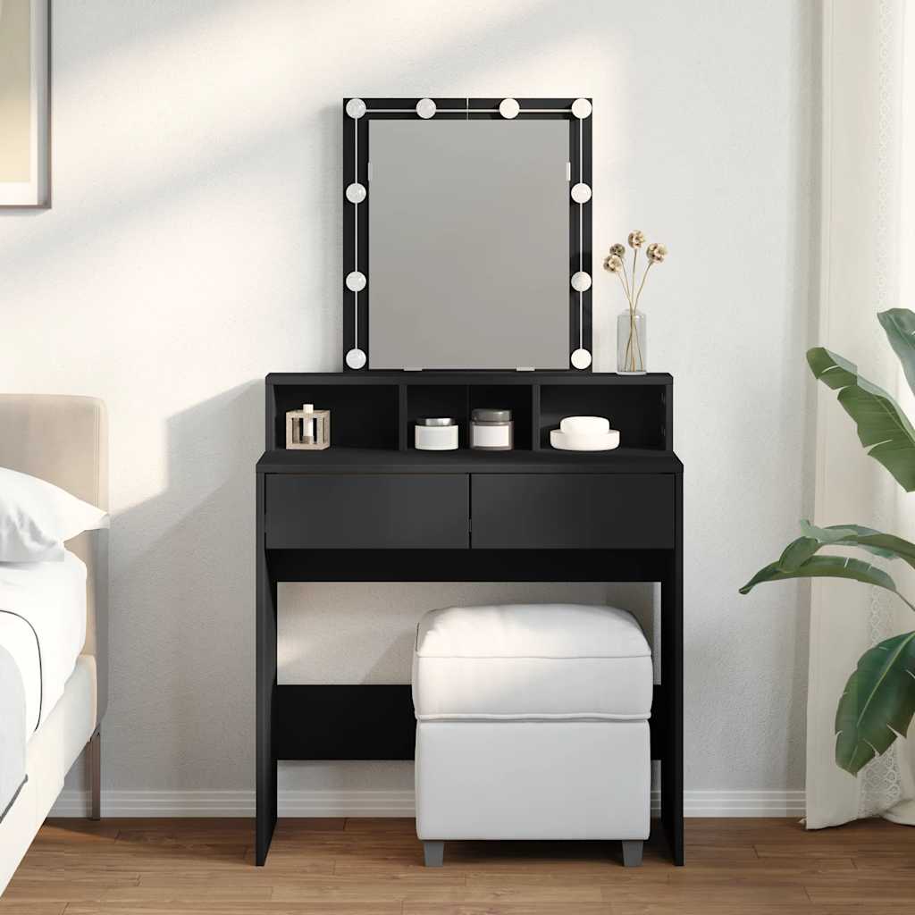 Makeupbord Med Led-Lys 80X41X144,5 Cm