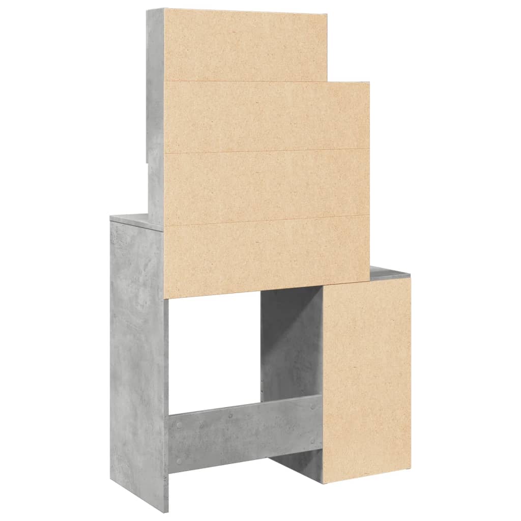 Makeupbord Med Skab 80X35X132 Cm