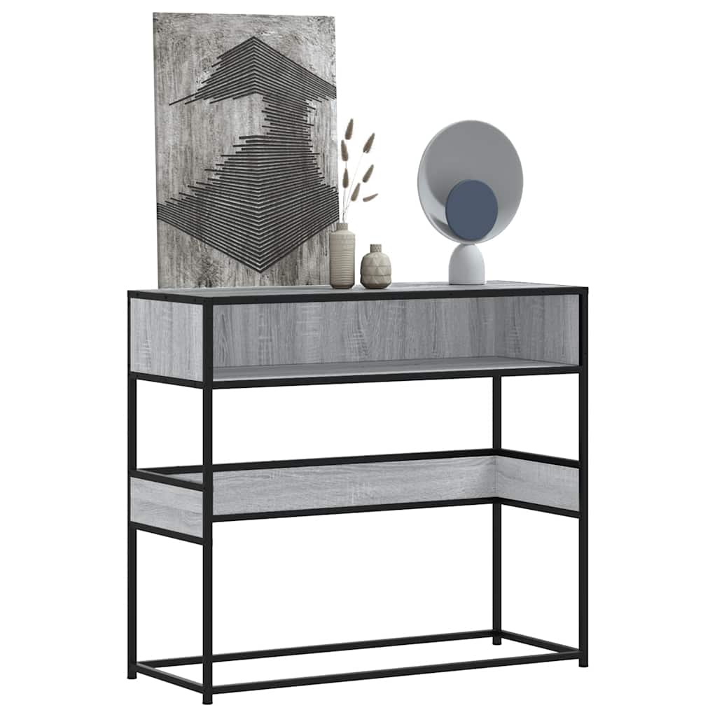 Konsolbord 90X35X80 Cm Konstrueret Træ Etræsfarve