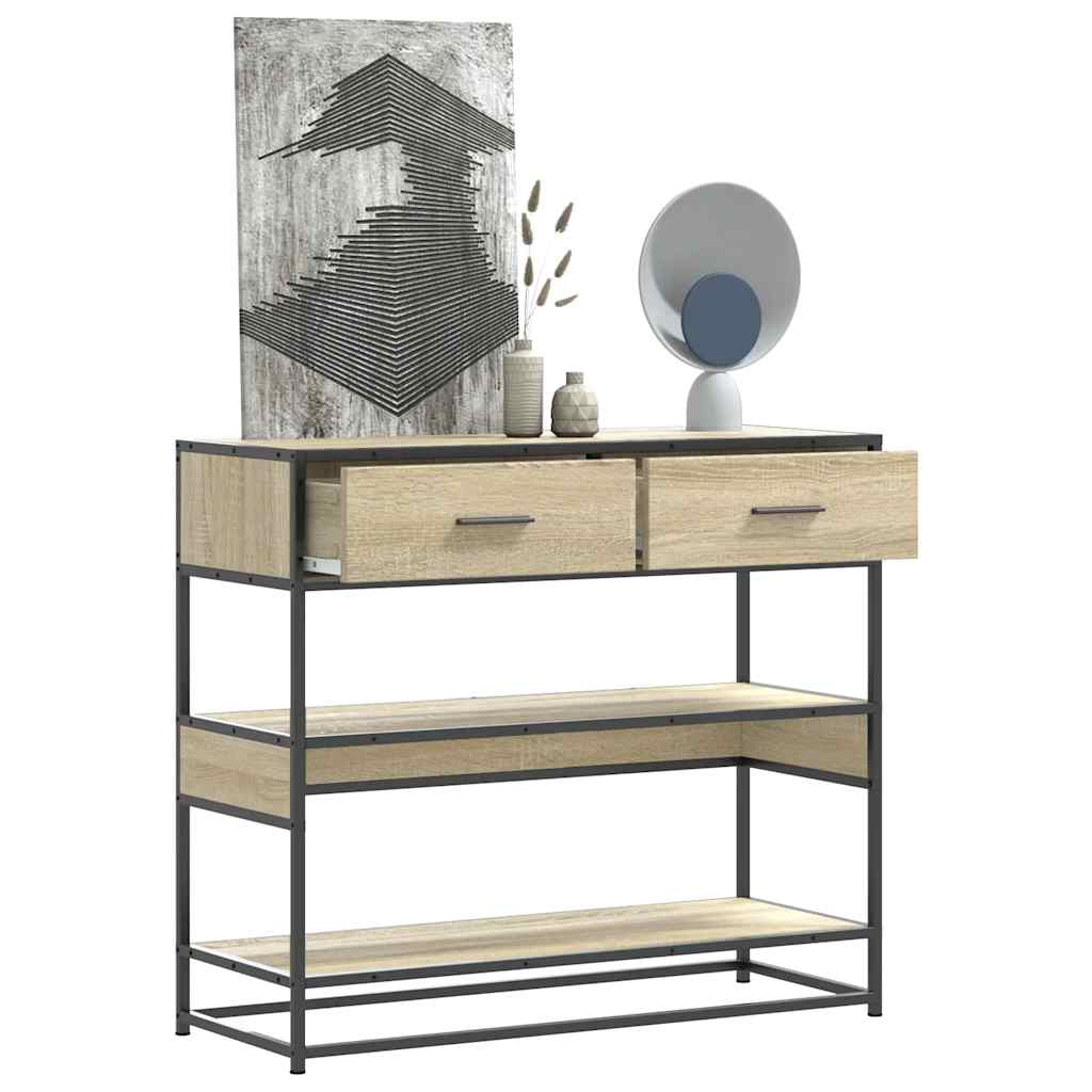 Konsolbord 90X35X80 Cm Konstrueret Træ