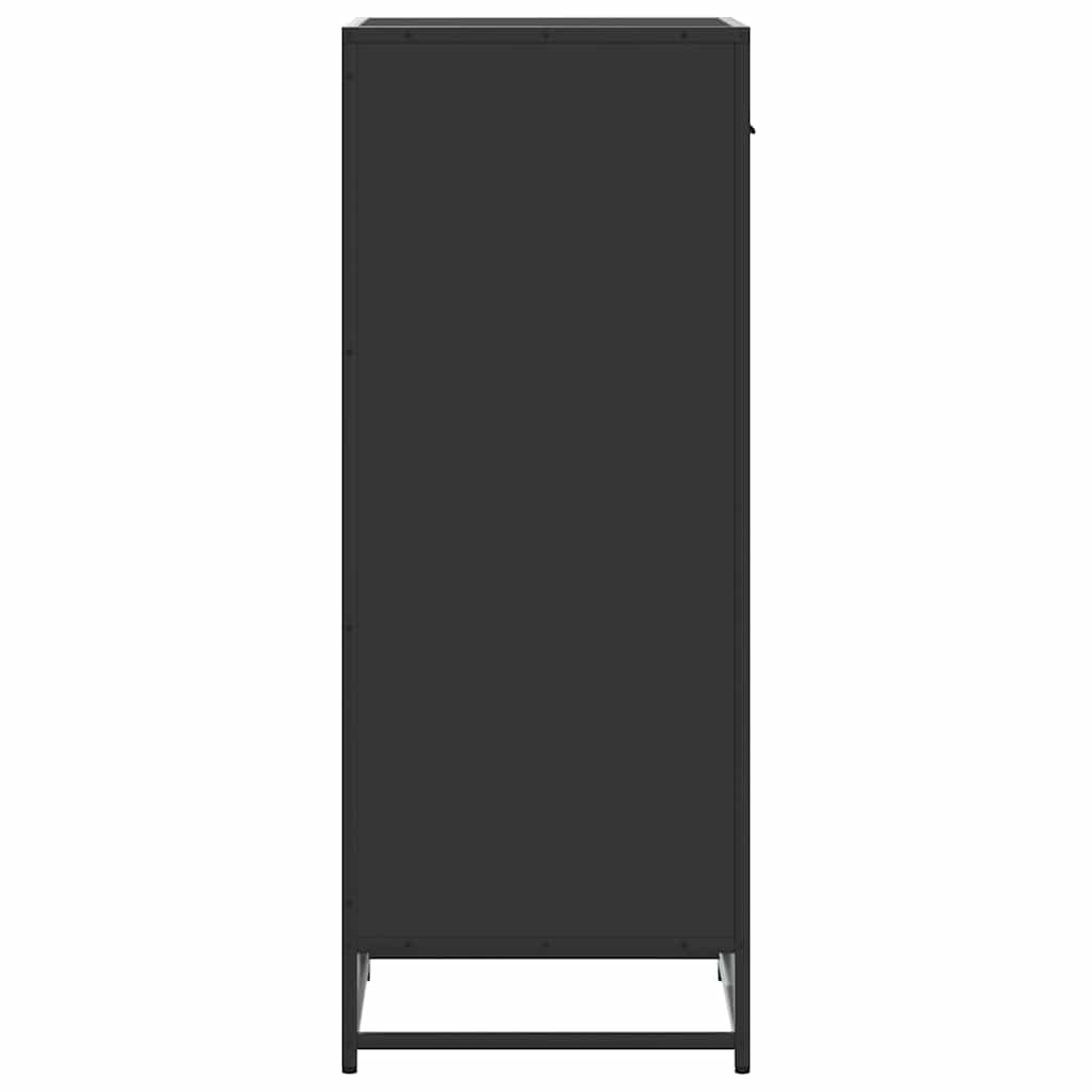 Skostativ 48X38X97,5 Cm Konstrueret Træ Sort
