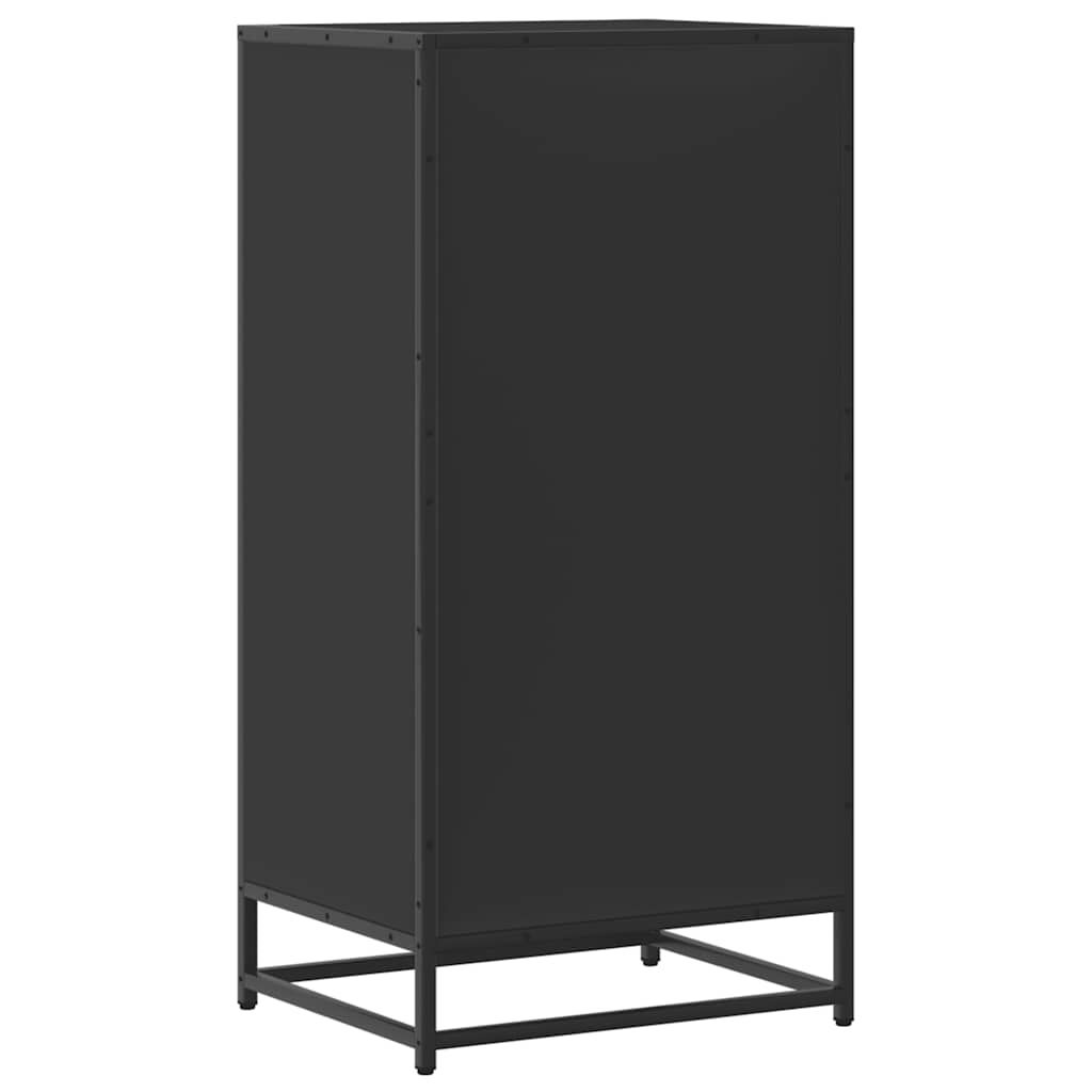 Skostativ 48X38X97,5 Cm Konstrueret Træ Sort