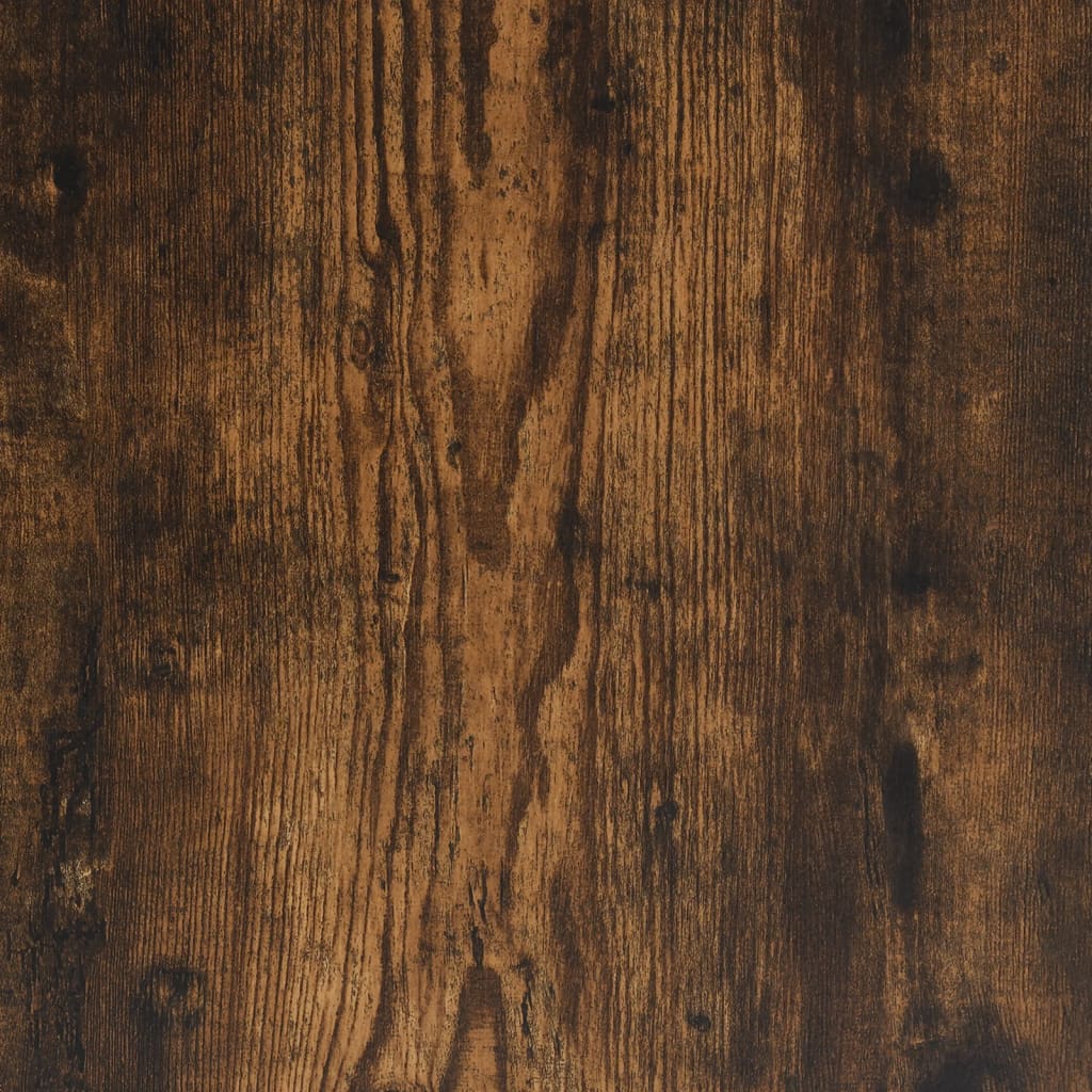 Skoskab 75X38X97,5 Cm Konstrueret Træ Og Metal Etræ Røget Eg