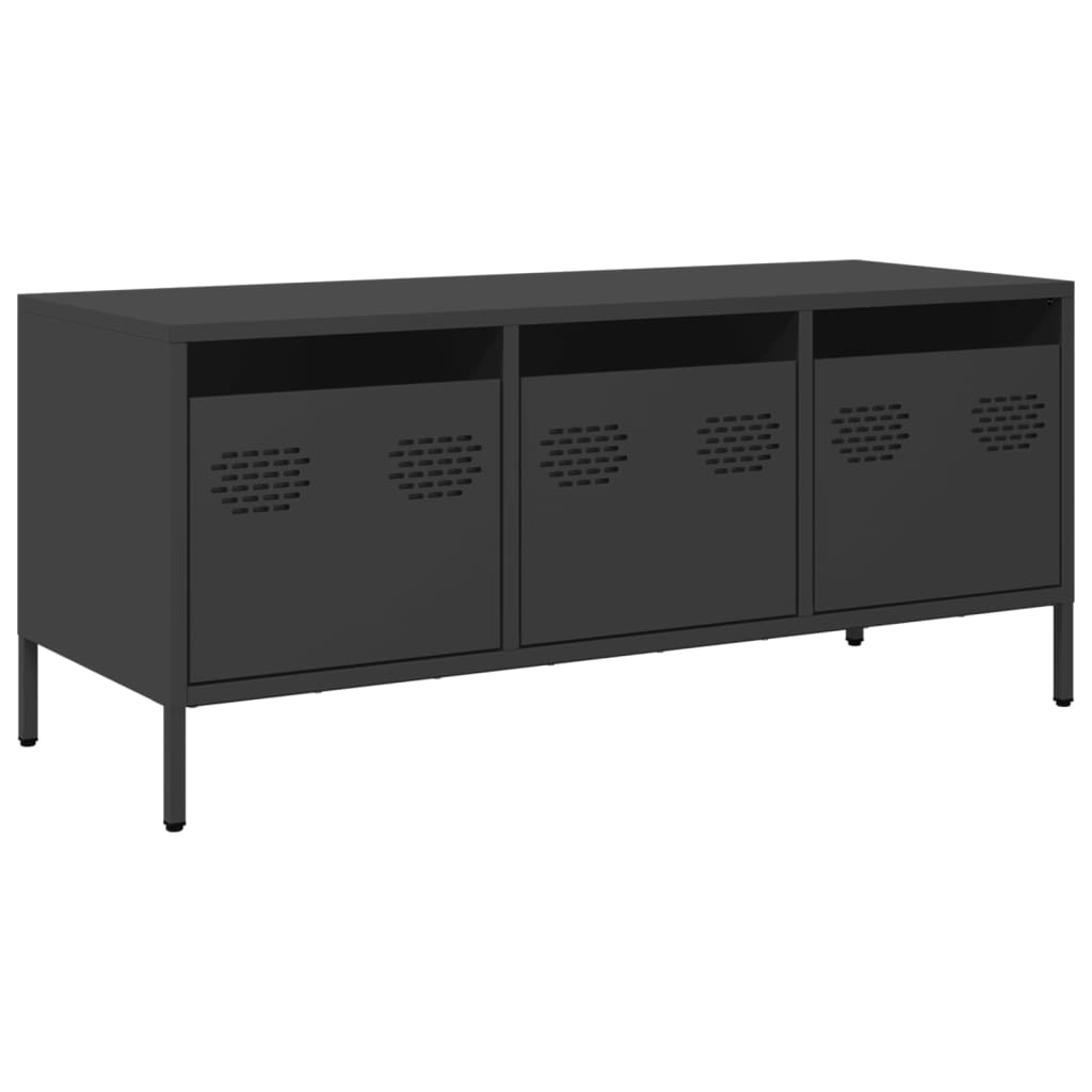 Tv-Bord 101,5X39X43,5 Cm Koldvalset Stål