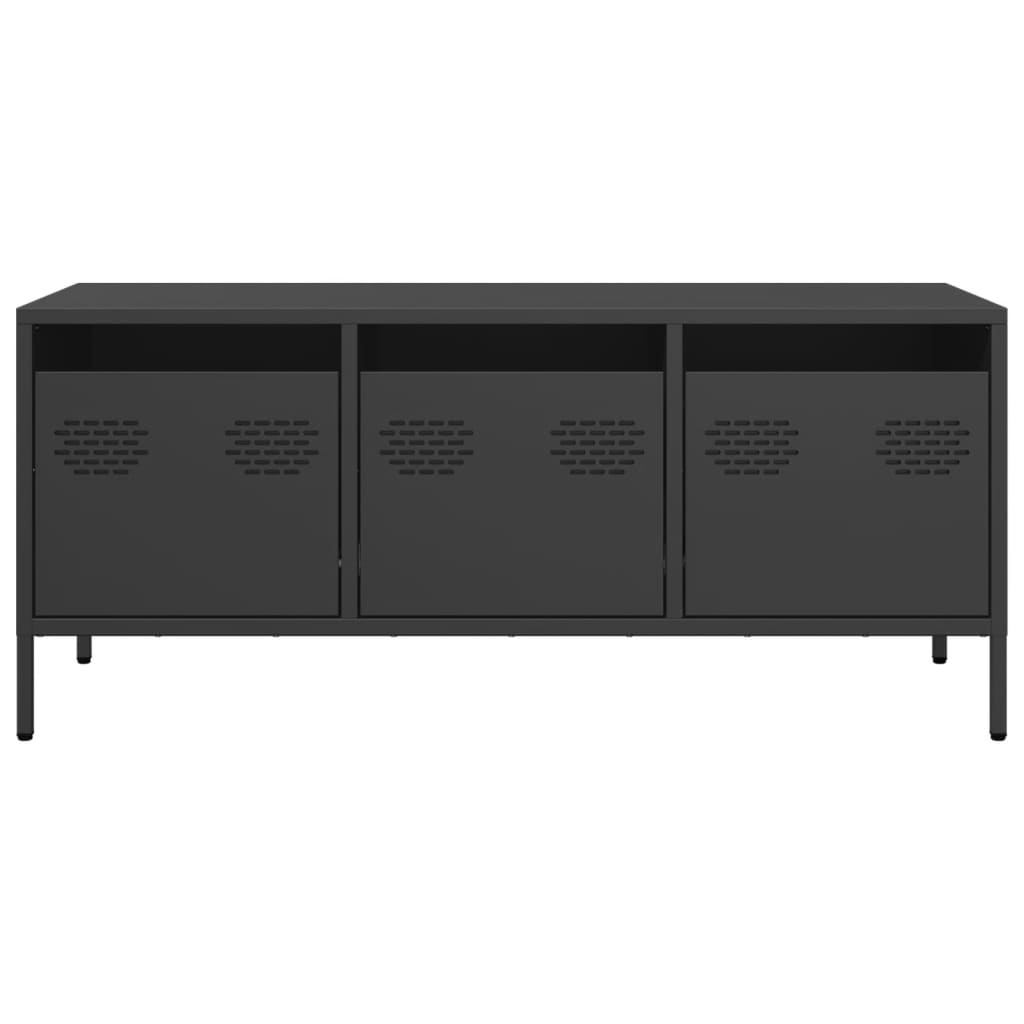 Tv-Bord 101,5X39X43,5 Cm Koldvalset Stål
