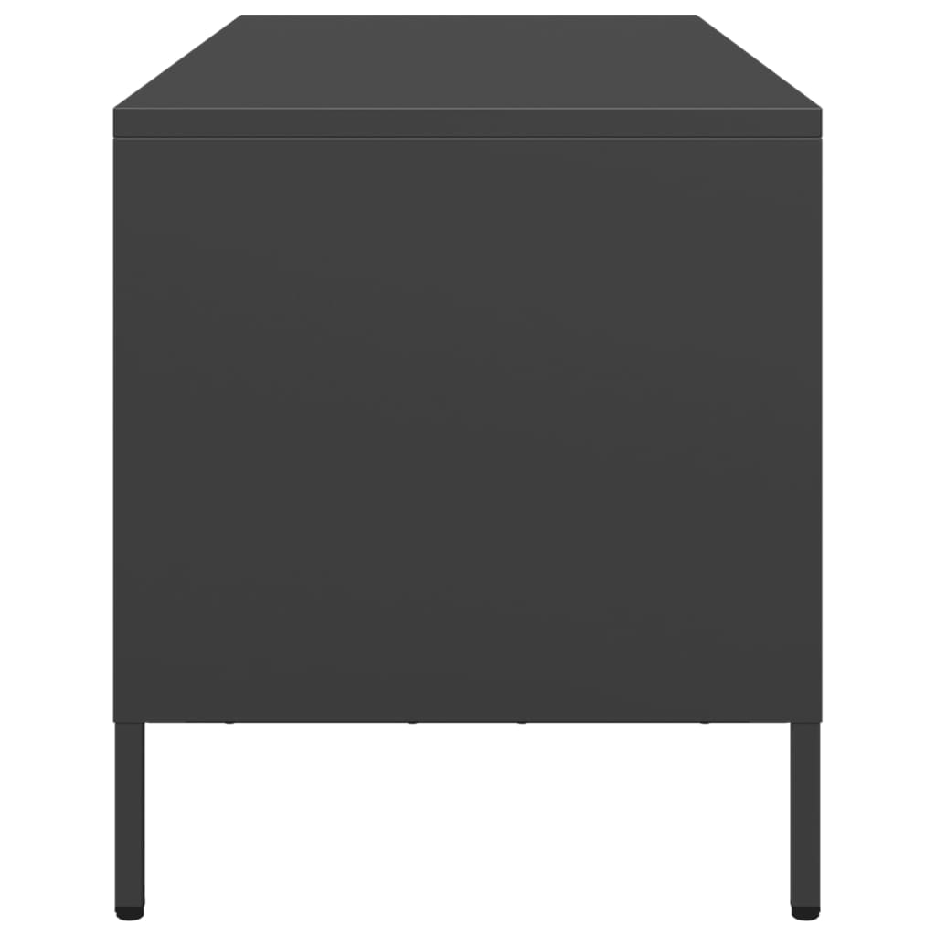 Tv-Bord 101,5X39X43,5 Cm Koldvalset Stål
