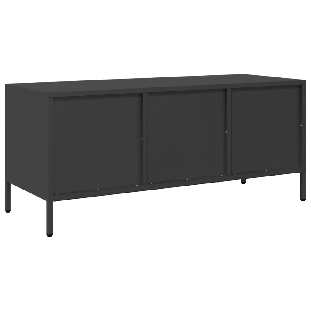 Tv-Bord 101,5X39X43,5 Cm Koldvalset Stål