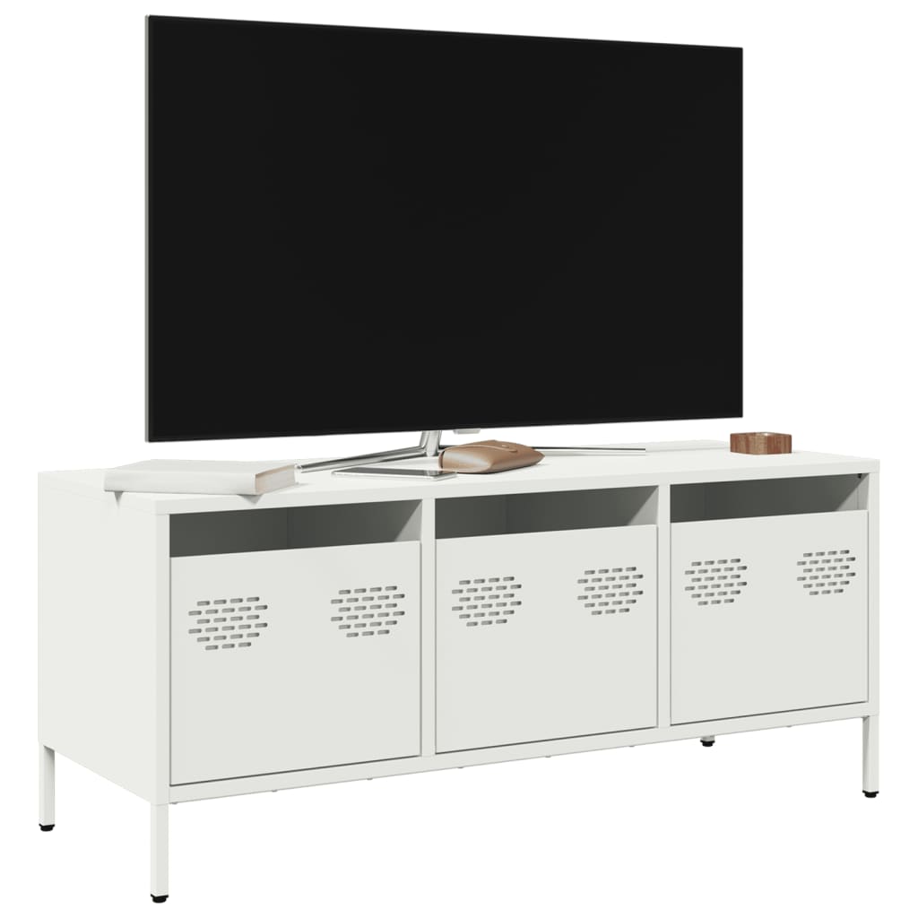 Tv-Bord 101,5X39X43,5 Cm Koldvalset Stål
