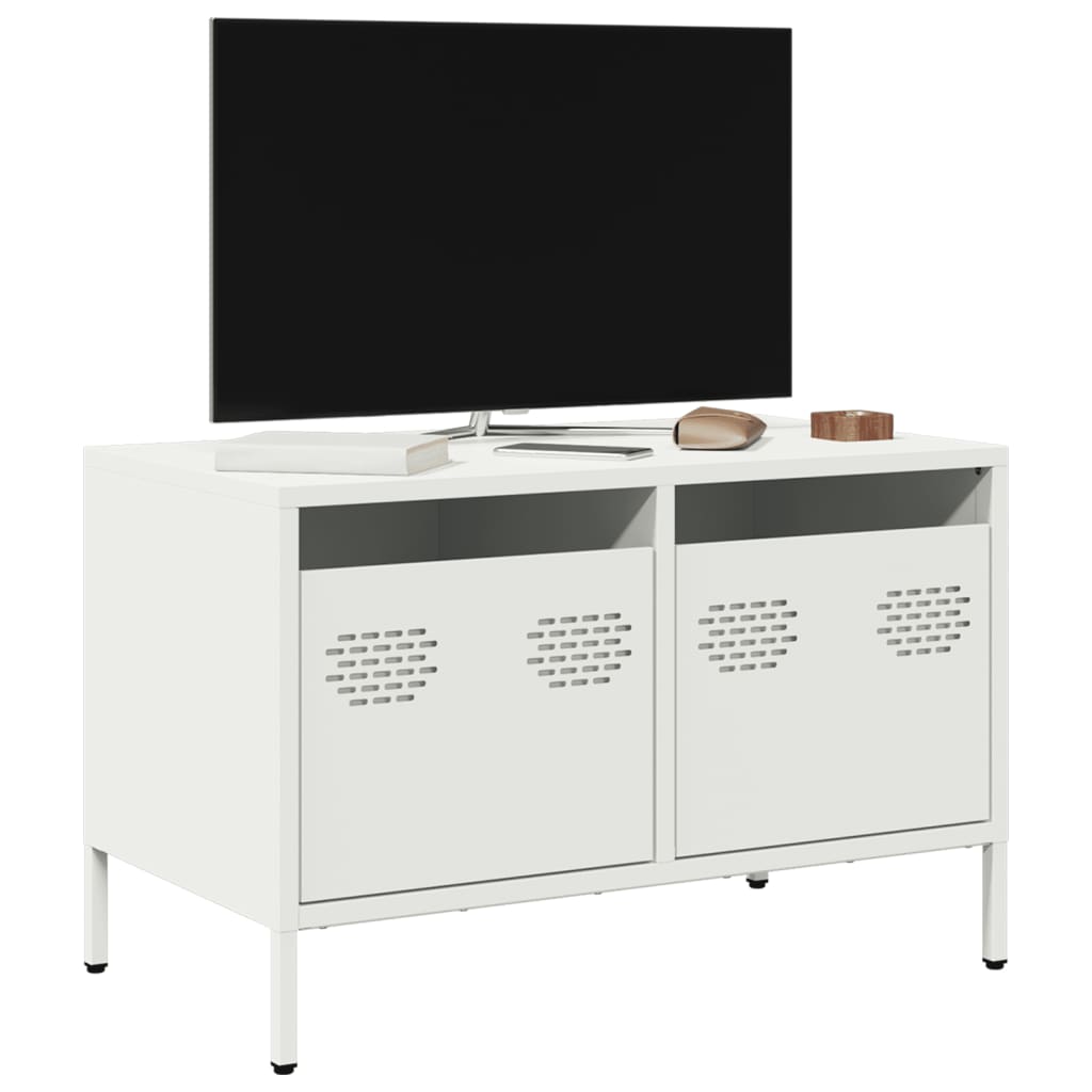 Tv-Bord 101,5X39X43,5 Cm Koldvalset Stål