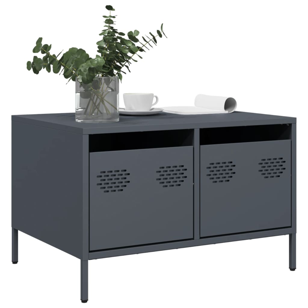 Tv-Bord 68X50X43,5 Cm Koldvalset Stål Senneps