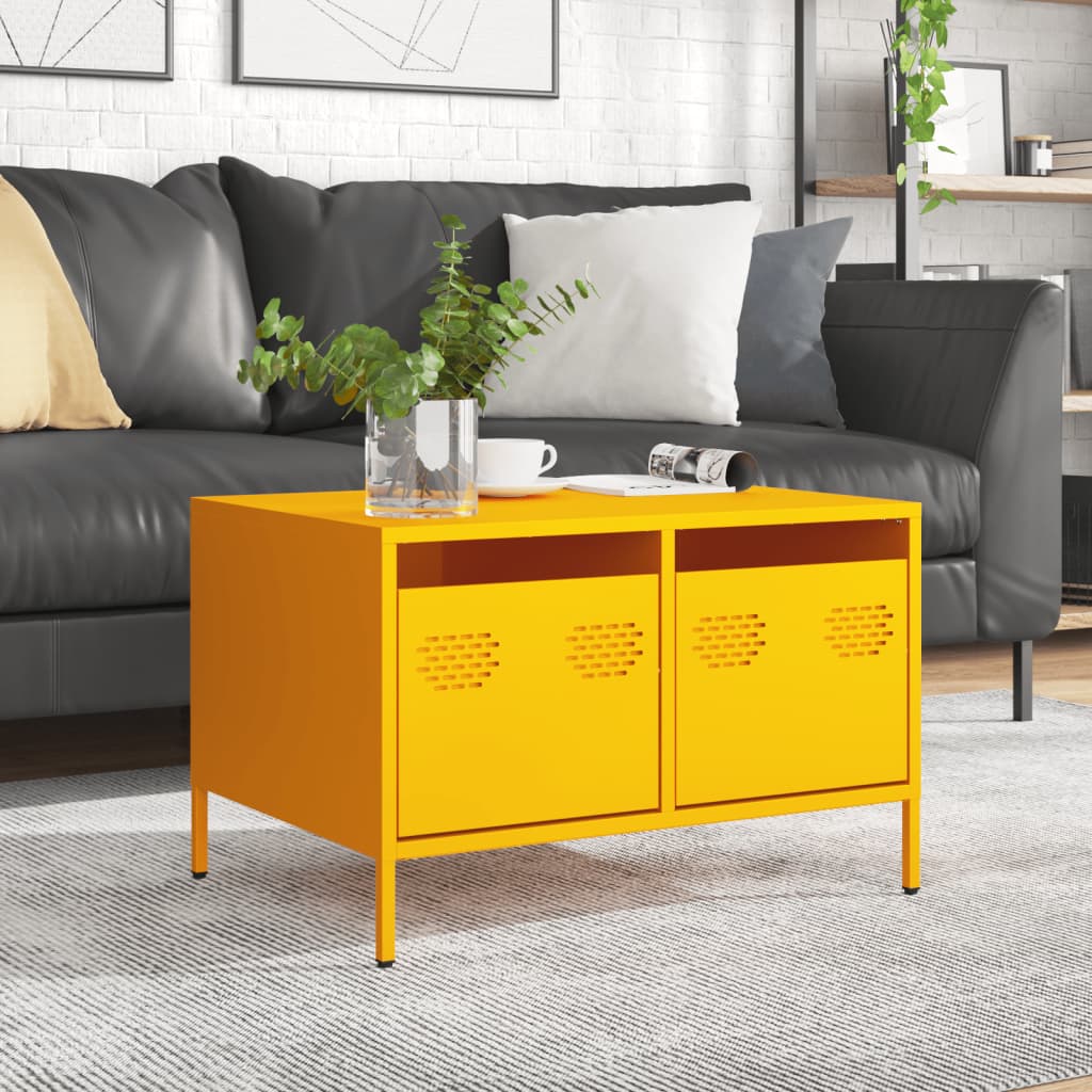 Tv-Bord 68X50X43,5 Cm Koldvalset Stål Senneps