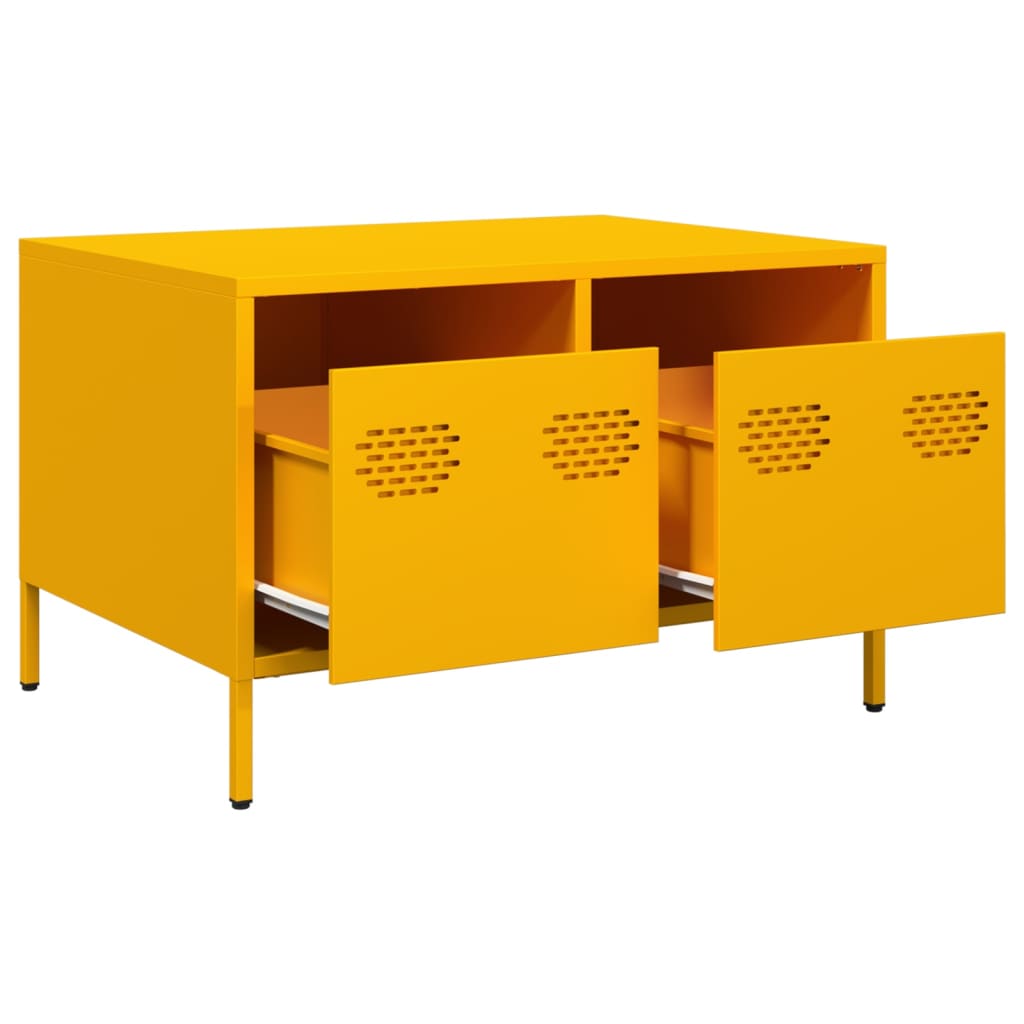 Tv-Bord 68X50X43,5 Cm Koldvalset Stål Senneps