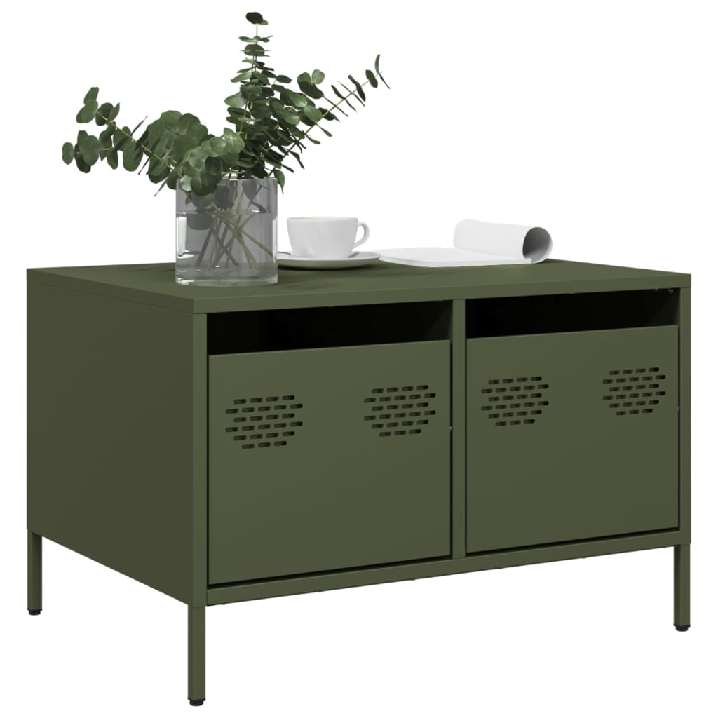 Tv-Bord 68X50X43,5 Cm Koldvalset Stål Senneps