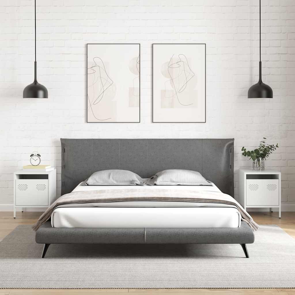 Sengeborde 2 Stk. 35X39X43,5 Cm Stål