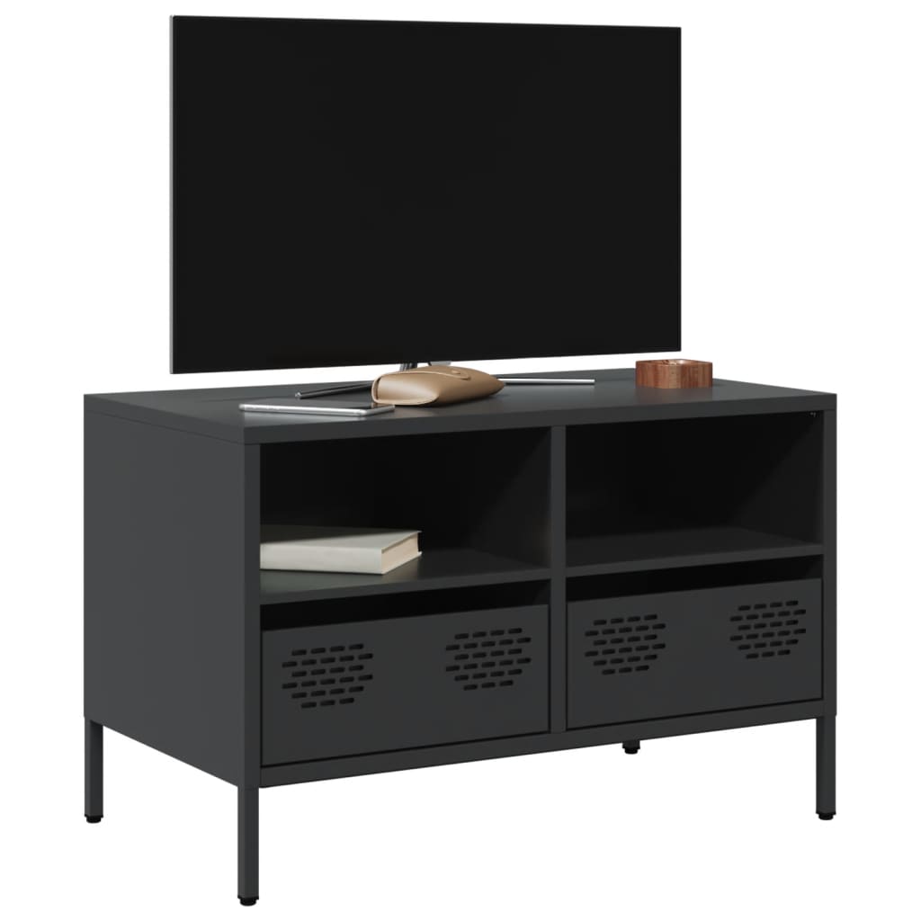 Tv-Bord 101,5X39X43,5 Cm Koldvalset Stål