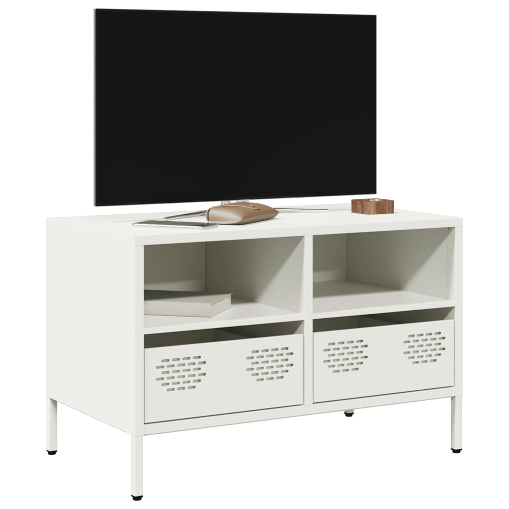Tv-Bord 101,5X39X43,5 Cm Koldvalset Stål