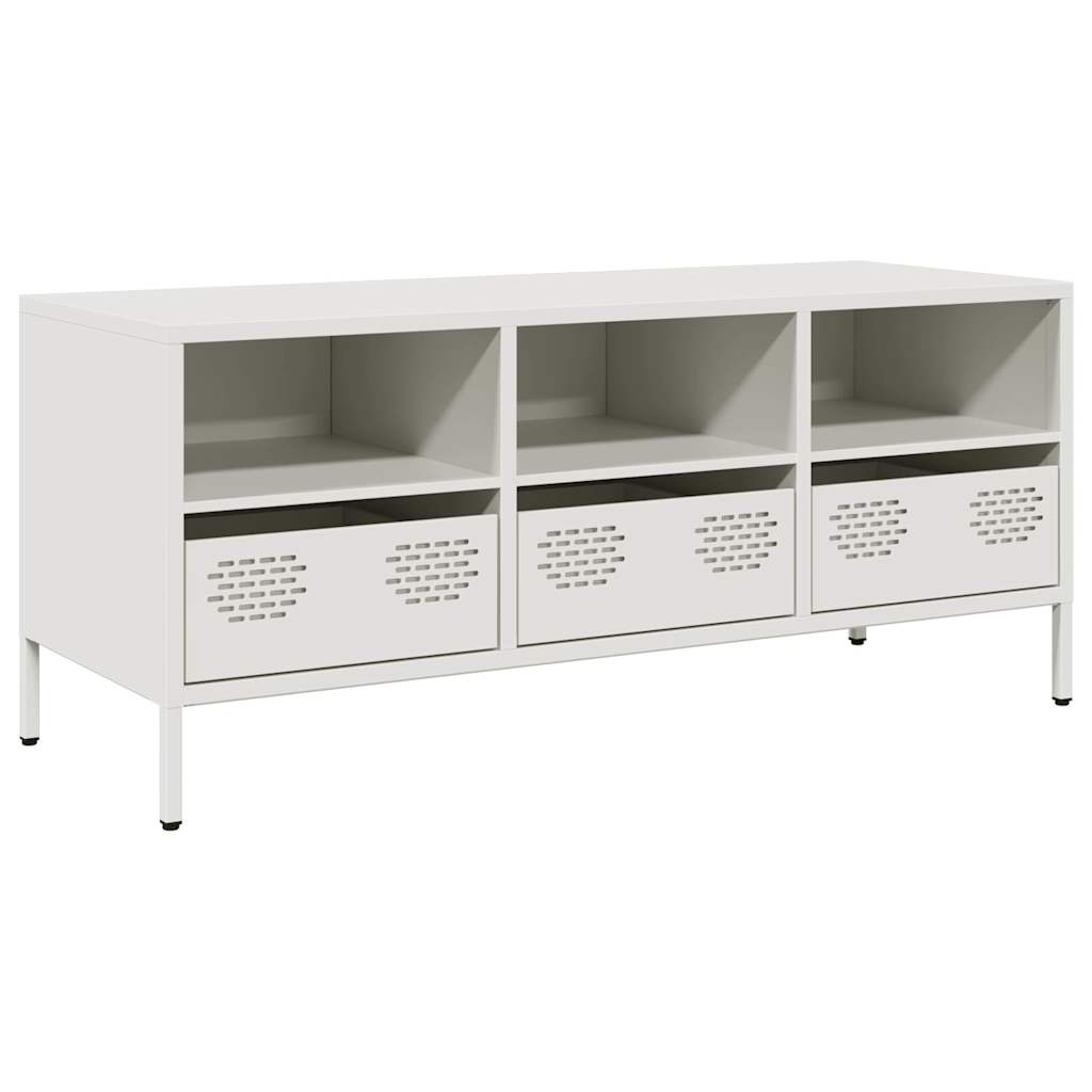 Tv-Bord 101,5X39X43,5 Cm Koldvalset Stål