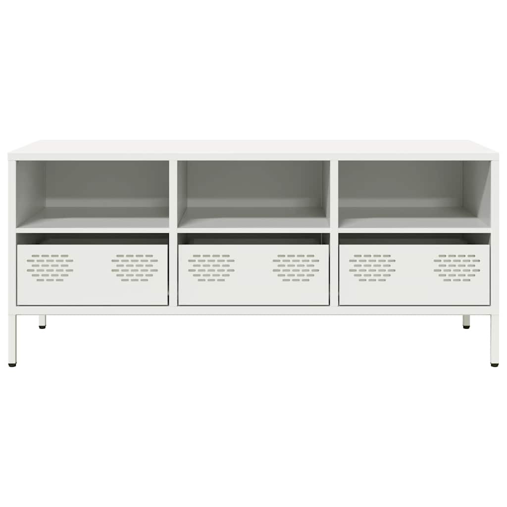 Tv-Bord 101,5X39X43,5 Cm Koldvalset Stål