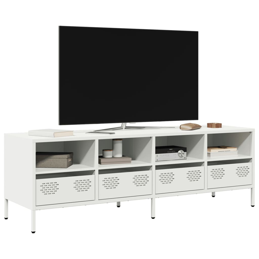 Tv-Bord 101,5X39X43,5 Cm Koldvalset Stål